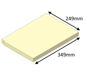 ASB14018B Parkray Base Brick  |  Aspect 14 BOILER (Eco)